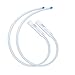 Purelife Enema Silicone Colon Tubes for Enemas - 2 Pack - Free Silicone Connector - 16" x 18FR - for Higher Insertion - Individually Sealed