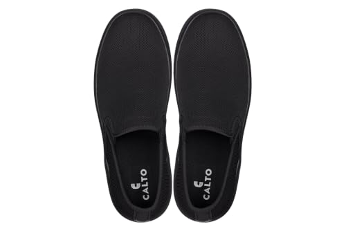 Image of CALTO Men's Invisible Height Increasing Elevator Shoes - Fashion Lightweight Slip-on Sporty Sneakers - 2.8 Inches Taller