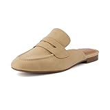 CUSHIONAIRE Women's Yale Slip On Mule +Memory Foam, Wide Widths Available, Sand 6