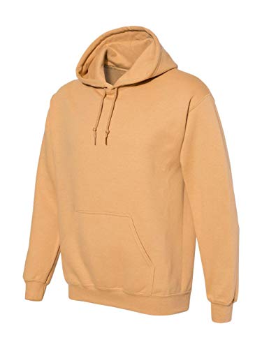 Gildan Men's Heavy Blend Fleece Hooded Sweatshirt G18500 (X-Large, Old Gold)