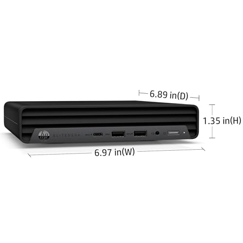 Image of HP EliteDesk 800 G6 Mini Business Desktop Computer, Intel Hexa-Core i5-10400 (Beat i7-8700), 32GB DDR4 RAM, 1TB PCIe SSD, WiFi, Bluetooth, Type-C, Keyboard and Mouse, Windows 11 Pro, Vent-Hear