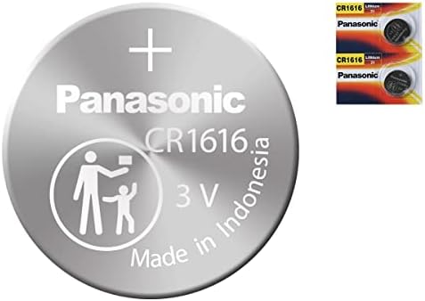 Panasonic CR1616 3V Coin Cell Lithium Battery, Retail Pack of 2