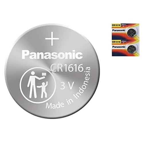 Panasonic CR1616 3V Coin Cell Lithium Battery, Retail Pack of 2
