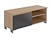 Produktbild Amazon Marke - Movian Ba-se zeitgemäßes  TV-Board mit 1 Tür und einem Ablagefach, 39,8 x 110 x 43,7, Grau