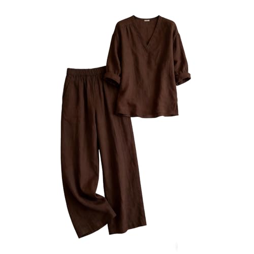 Pantalon décontracté jambes larges solution anti-confinement textile - 3