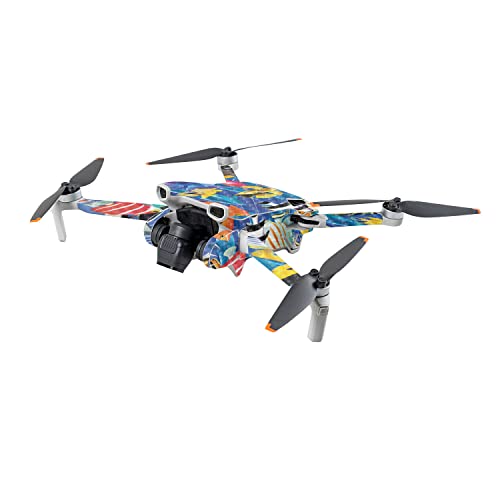 Image of MightySkins Carbon Fiber Skin Compatible with DJI Mini 3 - Tropical Fish | Protective, Durable Textured Carbon Fiber Finish | Easy to Apply | Made in The USA
