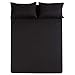 Scala Home Collection - 400 Thread Count 100% Egyptian Cotton 4PC Sheet Set, Queen Size, Solid Black-BUY ONLY FROM "The Great American Store" TO GET AUTHENTIC PRODUCT.