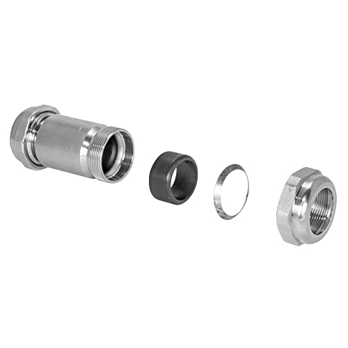 Image of Eastman 4-3 /8 Inch Long Pattern Compression Coupling, 1 Inch IPS, Galvanized Steel, 20566