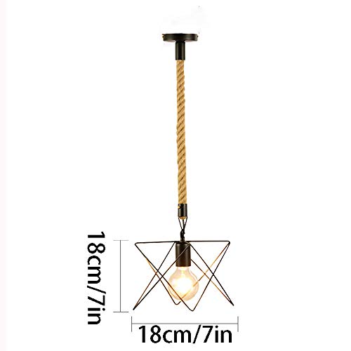 Lámpara colgante triangular de estilo industrial retro para iluminar salones modernos 5