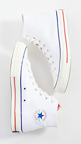 Image of Converse Men's Chuck 70 Twisted Tongue High Top Sneakers, White /University Red /Egret, 8.5 Medium US