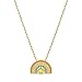 Produktbild Swarovski Sparkling Dance Rainbow Halskette, Vergoldete Damenhalskette mit Brillantem Regenbogen-Anhänger und Funkelnden Swarovski Kristallen