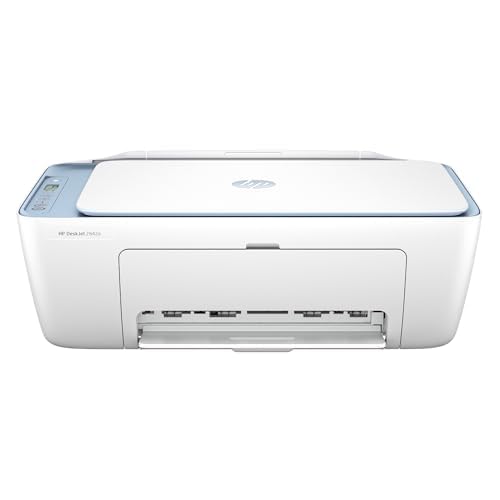 HP DeskJet 2842e Wireless All-in-One Colour Inkjet Printer, Scanner, Copier (Skyride), Best for Home, 6 Months of Instant Ink Included (6W7E8A)