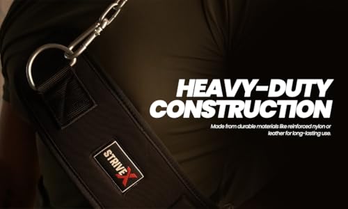 Image of Weightlifting Belt for Gym & Powerlifting | Heavy Duty Back Support Belt for Squats, Deadlifts & Heavy Lifts | Wide Lumbar Support, Strong Buckle & Training Gear (Black, One Size)