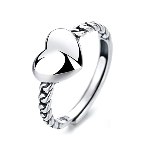 Bague ajustable femme ours et cœur vintage pour look sweet and cool