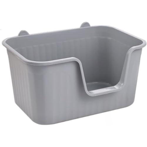 【Ptomoto】 大型 深型 猫砂盆 猫トイレ 足に砂残らない 耐久性 高め 洗いやすい 子猫用 清潔 簡単 組み立て不要 ファミリー 猫用品 ネコトイレP29