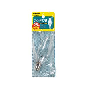 エルパ (ELPA) シャンデリア 電球 おしゃれ E17 消費電力 25W クリア G-65NH(C)