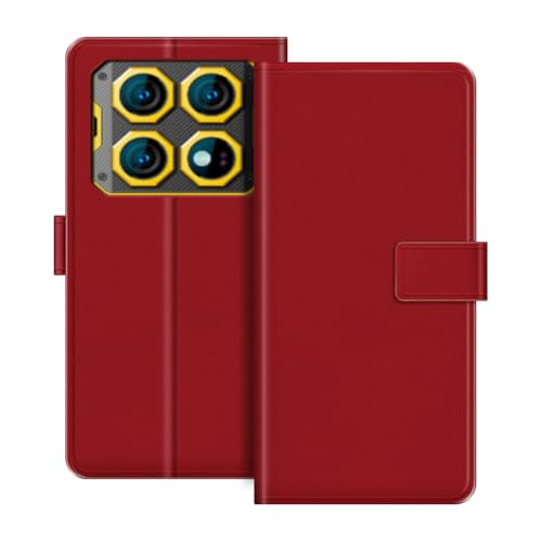 ESACMOT ���U�[�E�H���b�g�P�[�X Oukitel WP60 �Ƃ̌݊������� �J�[�h�z���_�[���X�^���h�t���蒠�^�P�[�X�A�}�O�l�b�g���J�A�ϏՌ��t�H���I�A�J���t���ȃf�U�C�� (��)