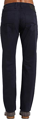 Mavi Zach Men's Straight Leg Pants, Regular Rise Twill Pants for Men, Dark Navy Twill, Dark Blue Work Pants, 30 x 302