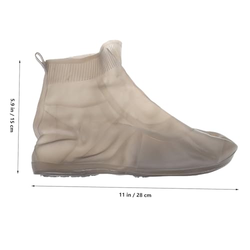 1 par de cubiertas para zapatos de silicona para hombre y mujer con alta elasticidad, protectores impermeables para lluvia, fáciles de colocar para uso exterior miniatura 2