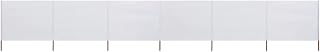 Homgoday Tela de 6 paneles para parabrisas de 800 x 160 cm, color blanco arena