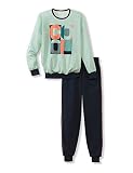 CALIDA Jungen Boys Cool Pyjamaset, Salvia Green, 164 EU