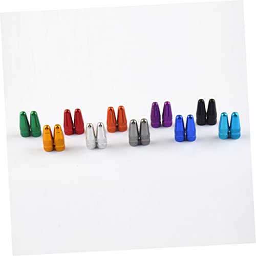 Tapas para válvulas francesas de aluminio anodizado GANAZONO, 20 piezas, tapones ligeros para llantas de bicicleta, colores vibrantes, fáciles de instalar, evitan fugas de aire miniatura 3