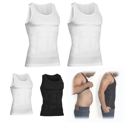 2PCS Selure Shaping Tank Men,Selure Wear Breathable Invisible Compression Vest for Men Build Perfect Body