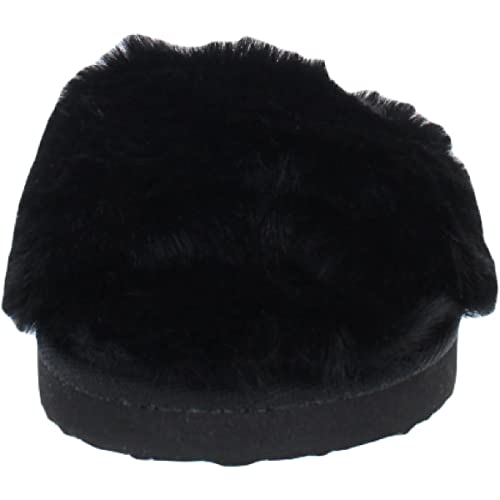 INC Womens Yuri Slippers Slip-On Slides Black 10 Medium (B,M)3