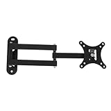 Wand-TV-Halterung – 27-Zoll-TV-Halterung Aus Edelstahl | 3,94 Zoll Drehbare, Schwenkbare TV-Halterungen – 1,5 Mm Robuste Wandhalterung Für LCD-TVs Bis Zu 10 Kg Mit Neigungsverstellung, Ideal Für Das W