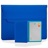 STALIVA Set Porta Documenti Auto Moto + Porta Carte di Credito Uomo Donna Made in Italy - Portalibretto per auto, Portatessere, Porta Documenti Moto Bluette