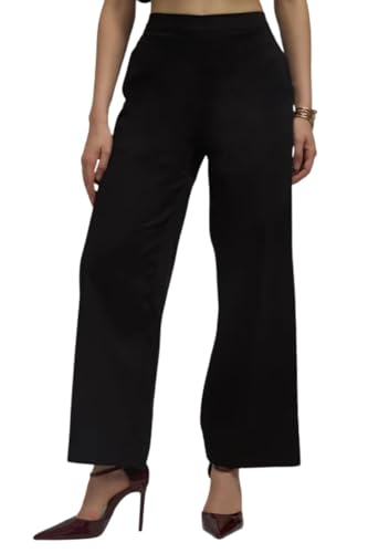 VIRGIO Cotton Stretch High Rise Wide Pants