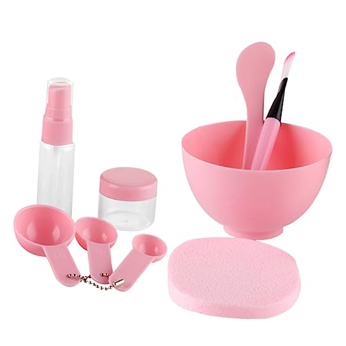 Didiseaon Facial Mask Mixing Bowl Brush Set 9pc Face Mask Tool Kit with Bowl Spatula Sponge Sprayer for Skincare