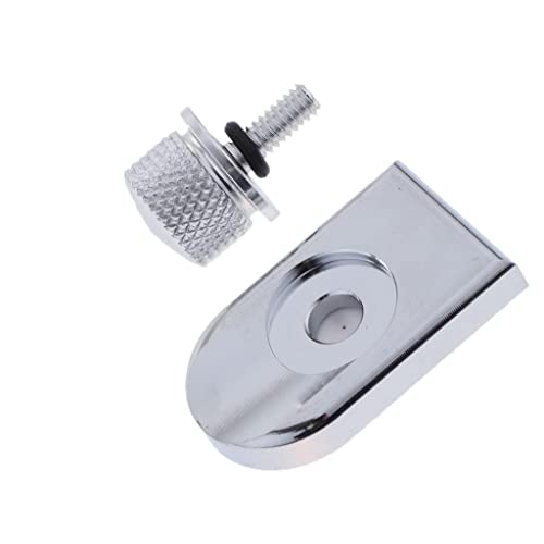 Image of CALANDIS 5 /16 Inch Universal Thread Alloy Rear Fender Seat Screw Bolt Nut Knob Tab Cover Kit for Harley Custom Cafer Touring Glide 1996-2018 (Silver) | Other Seating | Seating | Motorcycle Parts
