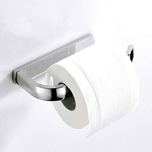 MYSdd Handdoekring, toiletpapierhouder, zelfklevende lijm in roestvrij staal-doos met glad oppervlak voor wc-papier karton voor rollen