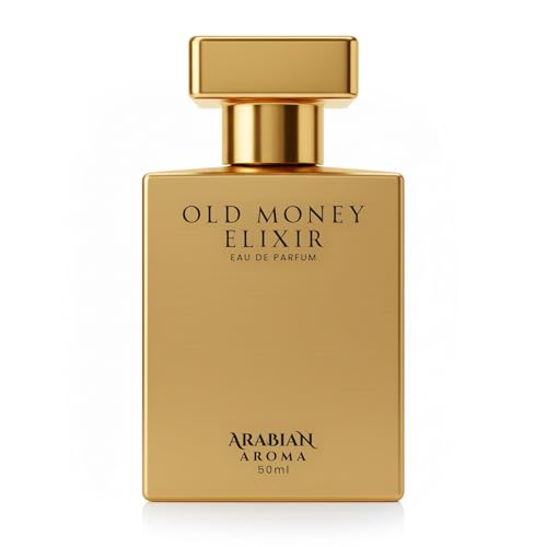 Image of Arabian Aroma Old Money Elixir Eau de Parfum, Warm Vanilla, Coffee & Spice Long Lasting Luxury Perfume, 50ml.