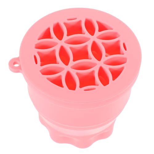 Genérico Rejilla de secado de taza retráctil de silicona dispensador de agua portátil pinceles maquillaje brochas maquillaje limpiador de maquillaje kit de limpieza de brochas de maquillaje