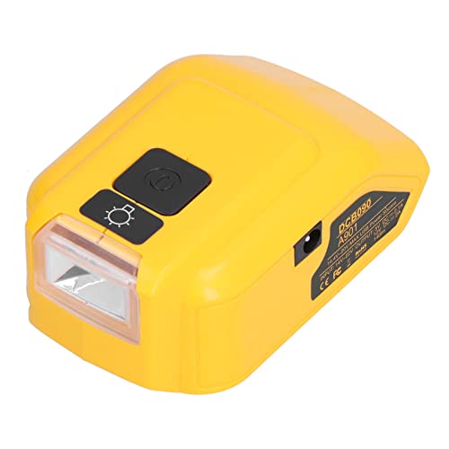 Convertidor de Luz de Trabajo de Cargador de Batería con Puertos USB Duales, Adecuado para Baterías de Litio de 14 V - 22V, Luz de Emergencia de Salida de 12 V para (con - imagen 6