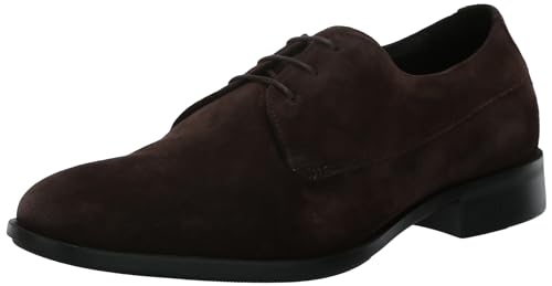 BOSS Men's Colby Smooth Suede Lace Up Derby Dress Shoe Oxford Flat