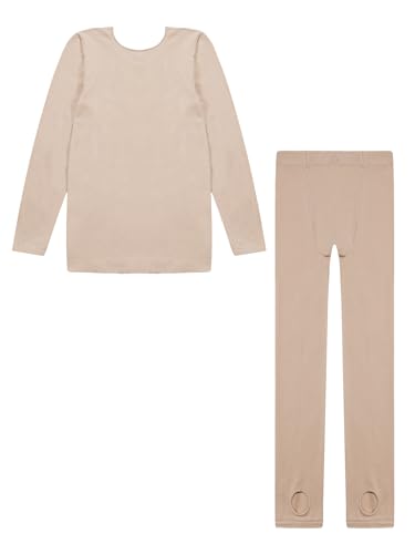 Kids Compression Thermal Set,Boys Long Johns Set Long Sleeve Base Layer Workout Fleece Soft Full Length Pants4