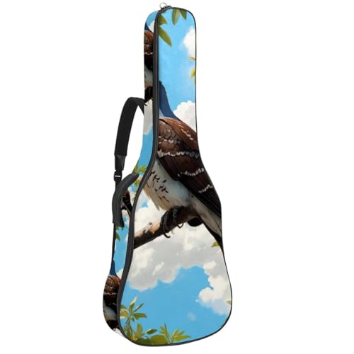 Housse de guitare avec couche de protection et plusieurs poches