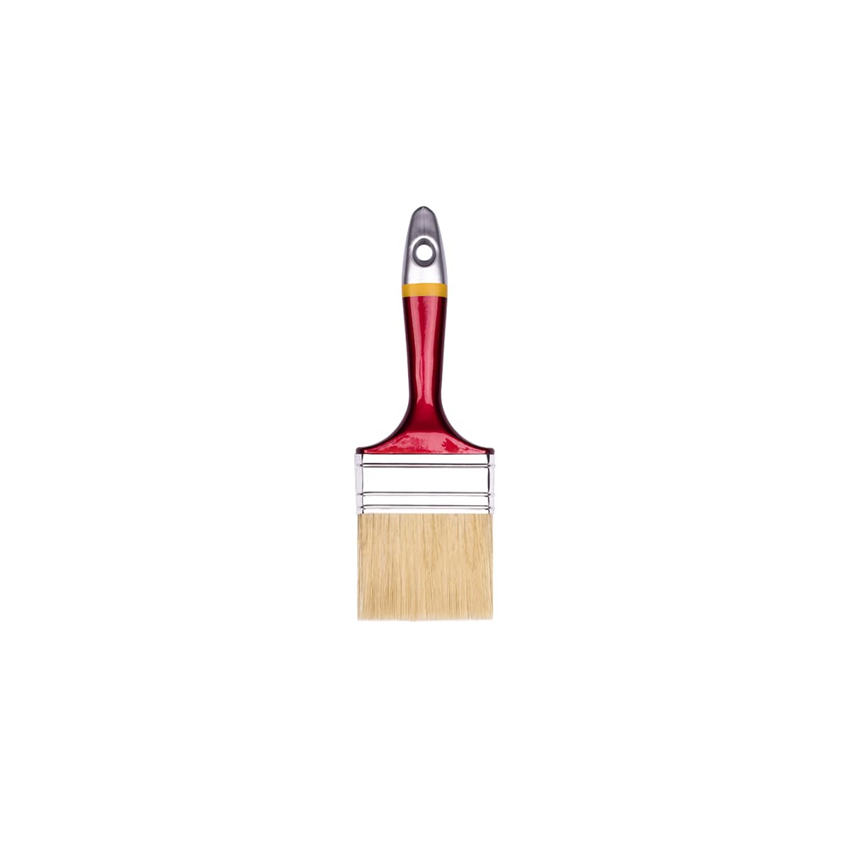 HARDY WORKING TOOLS Flachpinsel-Set 5-teilig, 1 Stück – 25, 35, 50, 60, 75 mm Breite, Malerpinsel Set mit Holzgriff, Lackpinsel Serie *33*, 5PCS, Pinselset A0283-050100 Rot