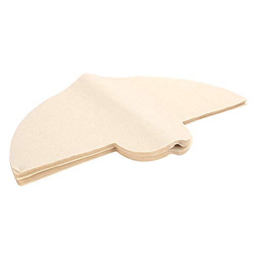 40 Piezas Filtro de Café de Fibra de Madera de Primera Calidad Colador de Café Desechable en Forma de Abanico para El Hogar Oficina Cafetería Resistente Al Desgarro 330x212mm