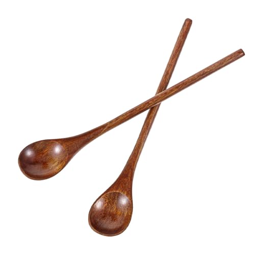 OHREN 2 X Cucchiaio da Cucina in Legno di Marca, Ovale per Cucinare e Cuocere, Garantito Infrangibile con Uso Normale (20 cm)