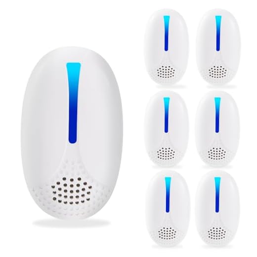 2025 Upgraded Ultrasonic Repellent Indoor, Mouse Traps Insert Plug in, Pest Control Repellent Ant,Roach,Rodent, Mouse, Bugs, Mosquito, Spider, for Home, Office, Warehouse 6 Packs