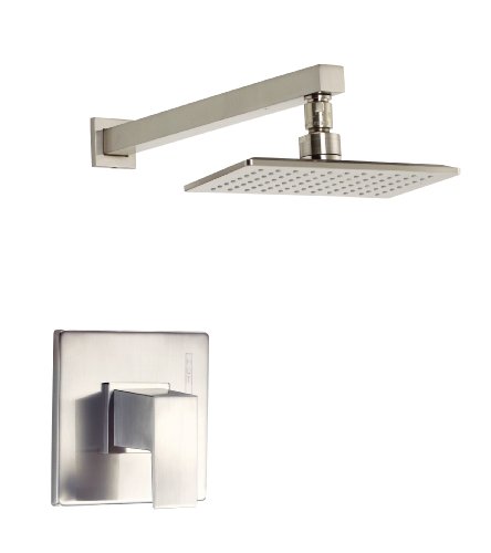 Product Deal Danze D502562BNT Mid-Town Single Handle Shower Trim Kit with Efficient Flow Showerhead, Brushed Nickel