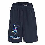 [アートワークスコウベ] バドミントン ハーフパンツ ドライ 練習着 ポリゴンシルエットのバドミントン ユニセックス XXL ネイビー