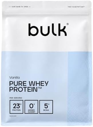 Bulk Pure Whey Protein Powder, Vanilla, 1 kg