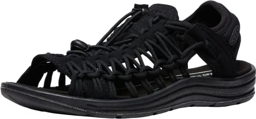 KEEN Women's UNEEK 2 Open Toe Breathable Versatile Comfortable Outdoor Sandals, Black/Black, 8 Medium US by KEEN - Used condition - US$60.42