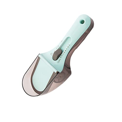 OKUMEYR 可可能なプラスチック計量スプーン 大容量量勺 ミルクパウダー対応 キッチンベーキング用液体 粉末測定ツール 収納フック付き