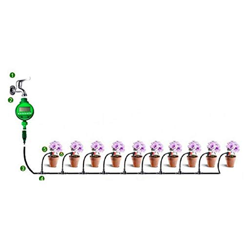 25M automatique Diy Micro-Drip Irrigation Système d'irrigation des plantes de jardin Kits tuyau avec arrosage réglable goutteurs de jardin Kits